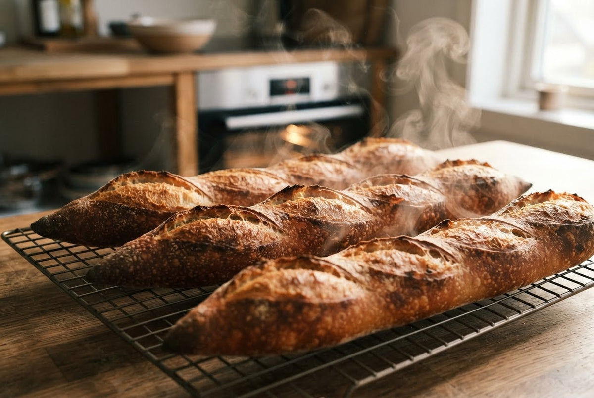 24-hour slow-fermented French baguette